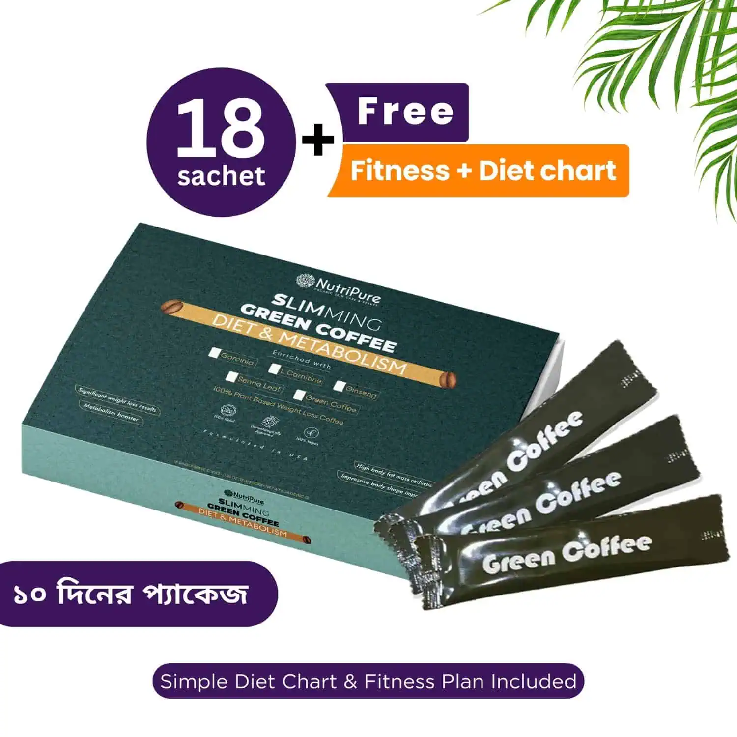 Slimming Green Coffee 10 Days Pack.